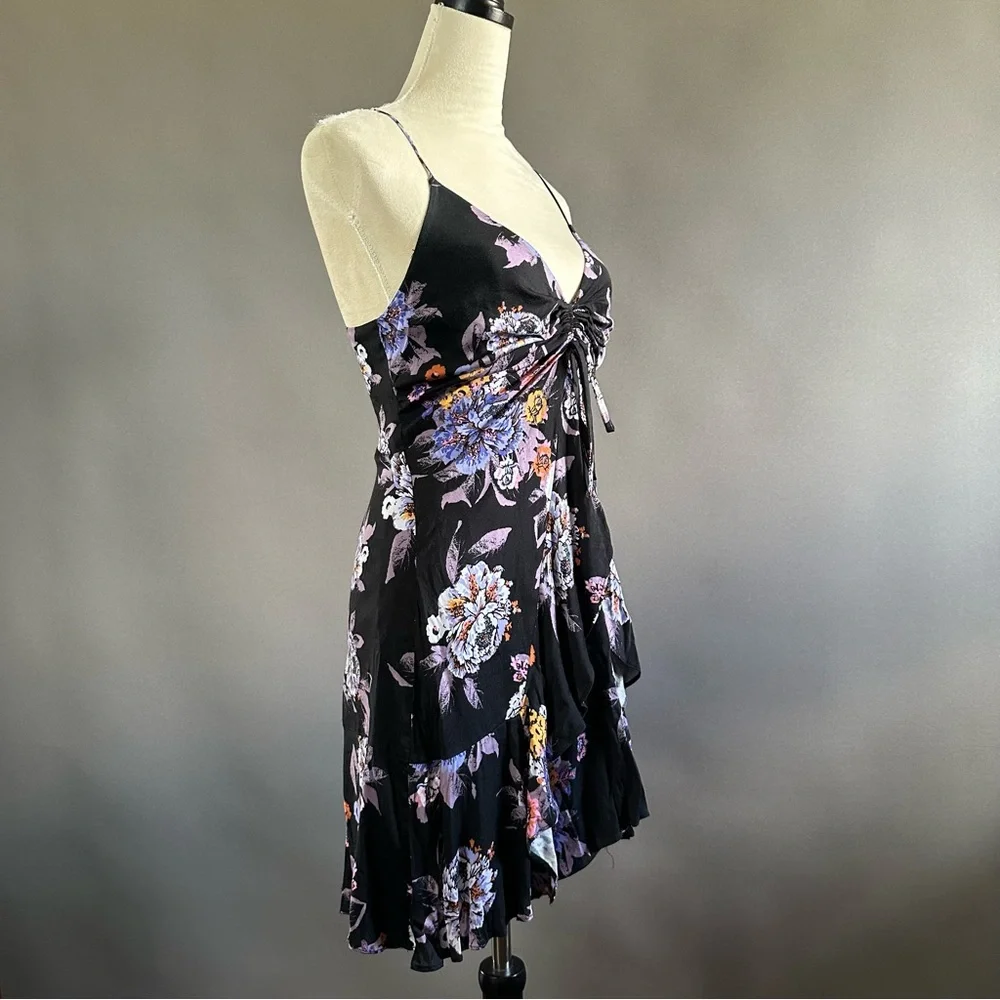 Free People Happy Heart Floral Mini Dress Sz S - Picture 5 of 11